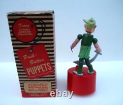 Jouet Ancien Peter Pan Walt Disney Etat Neuf + Boite Kohner no Wakouwa 1950 USA