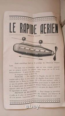 Jouet Ancien Rollet 1933 Le Rapide Aerien Paris New York En Boite D'origine