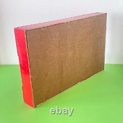 Jouet Ancien Tir Forain Becassine En Bois Peint 40x25 CM 3 Personnages