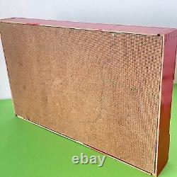 Jouet Ancien Tir Forain Becassine En Bois Peint 40x25 CM 3 Personnages