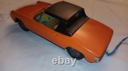 Jouet Ancien Tôle Bandai Japan Vw Porsche 914 Électrique Teleguidée