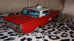 Jouet Ancien Tôle Lincoln Continental 1960 Mk5 Coupé 29cm Made In Japan