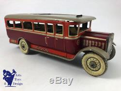 Jouet Ancien Tole Tippco Tco Tipp & Co Tc906 Autocar 29cm Vers 1935 Tin Bus