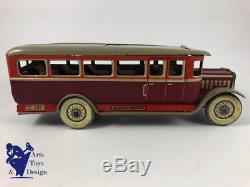 Jouet Ancien Tole Tippco Tco Tipp & Co Tc906 Autocar 29cm Vers 1935 Tin Bus