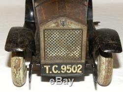 Jouet Ancien Tole Voiture Limousine Mecanique Tippco Tco Vintage Tin Toy Car Jep