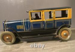 Jouet Ancien Voiture Tôle Distler Germany Mécanique Tippco Gunthermann