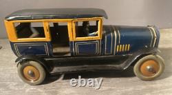 Jouet Ancien Voiture Tôle Distler Germany Mécanique Tippco Gunthermann