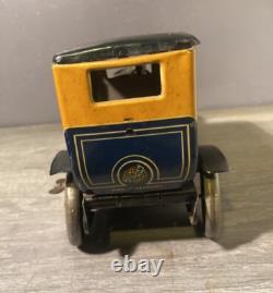 Jouet Ancien Voiture Tôle Distler Germany Mécanique Tippco Gunthermann