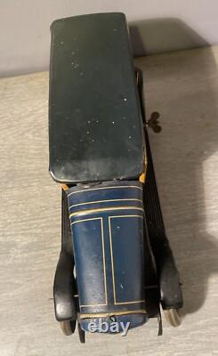 Jouet Ancien Voiture Tôle Distler Germany Mécanique Tippco Gunthermann