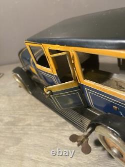 Jouet Ancien Voiture Tôle Distler Germany Mécanique Tippco Gunthermann
