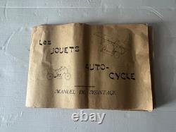 Jouet Auto-cycle Side-car Aluminium Avec Boite Et Nombreuses Documentations