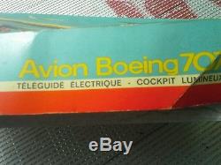 Jouet Avion Boieng 707 Avec Sa Boite Teleguide Vintage Annees 70 Air France