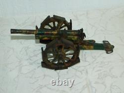 Jouet En Tôle Canon D'Artillerie Camouflé! Fabricant Märklin