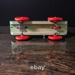 Jouet JEX ancien bois peint 1950 clown et oiseau Art populaire vintage