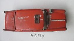 Jouet JOUSTRA tôle PEUGEOT 404 TAXI orange à restaurer ou pour pièces