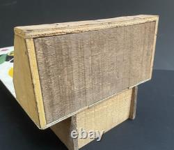 Jouet Jeu Ancien Art Forain Passe-boules En Bois Peint Au Pochoir Canard