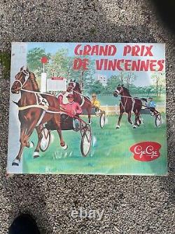 Jouet Jeu Ancien, Circuit Électrique Gégé Chevaux Grand Prix De Vincennes