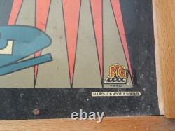 Jouet ancien CLOWN CIRQUE jeu adresse art populaire old circus toy art populaire