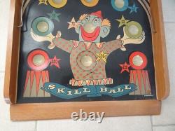 Jouet ancien CLOWN CIRQUE jeu adresse art populaire old circus toy art populaire