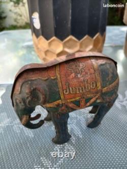 Jouet ancien JUMBO elephant mecanique