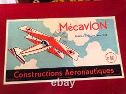 Jouet ancien Mecavion construction aéronautique années 50