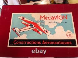 Jouet ancien Mecavion construction aéronautique années 50