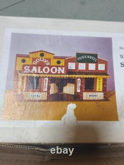Jouet ancien bois en boite VERO village western Saloon Shérif General stores 70