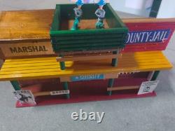 Jouet ancien bois en boite VERO village western Saloon Shérif General stores 70