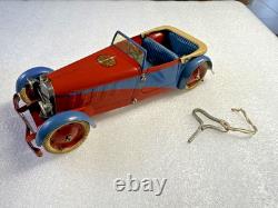 Jouet ancien de 1939 Voiture Meccano 1 en métal avec sa clé en état de marche