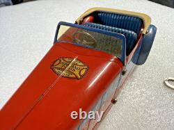 Jouet ancien de 1939 Voiture Meccano 1 en métal avec sa clé en état de marche