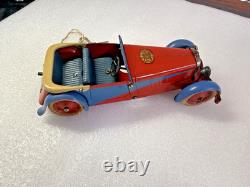 Jouet ancien de 1939 Voiture Meccano 1 en métal avec sa clé en état de marche