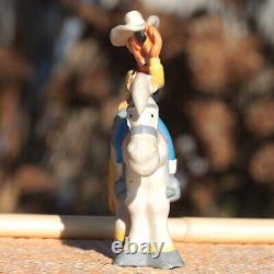 Jouet ancien pouet Lucky Luke sur Jolly Jumper Sica Toys (1964)
