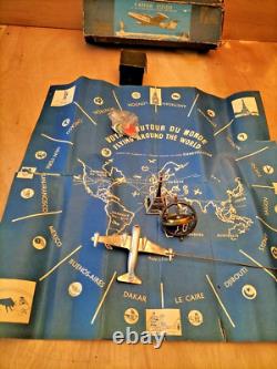 Jouet ancien rare Gyroscope tour eiffel MW Paris France vintage L'AVION ROTOR