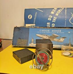 Jouet ancien rare Gyroscope tour eiffel MW Paris France vintage L'AVION ROTOR