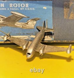 Jouet ancien rare Gyroscope tour eiffel MW Paris France vintage L'AVION ROTOR
