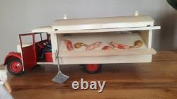 Jouet citroen renault grand camion au cochon rose original long 54 cm
