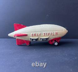 Jouet vintage rare Graf Zeppelin Zepplin fonte objet de collection dirigéable