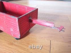 Jouets Andre Citroen Rare Remorque Ridelle Ref 510 Rouge 1933/1934