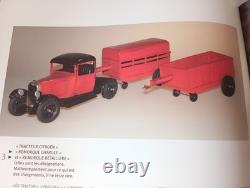 Jouets Andre Citroen Rare Remorque Ridelle Ref 510 Rouge 1933/1934