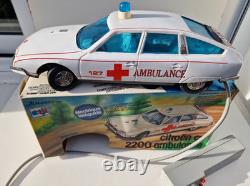 Joustra Citroën CX Pallas Ambulance neuve boite d'origine jouet ancien en tôle Joustra Citroën CX Pallas Ambulance neuve boite d'origine jouet ancien en tôle