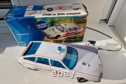 Joustra Citroën CX Pallas Ambulance neuve boite d'origine jouet ancien en tôle