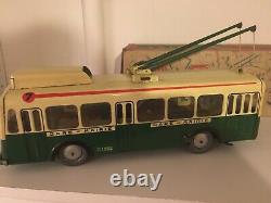 Joustra tole trolleybus ancien vintage Gds Magasins idem CIJ JRD
