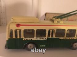 Joustra tole trolleybus ancien vintage Gds Magasins idem CIJ JRD