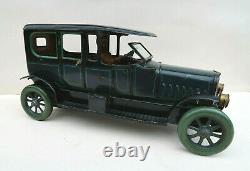 Karl Bub Limousine Auto Tole Lithographiée Mecanique 31 Cm Germany 1920