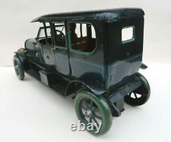 Karl Bub Limousine Voiture Tole Lithographiée Mecanique 31 Cm Germany 1920