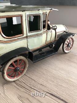 Karl Bub Limousine, ancienne voiture, 1905-1930. Jouet Fabriqué En Allemagne
