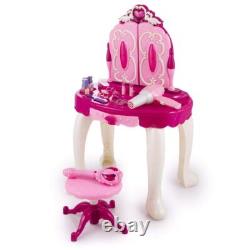 Kinderplay Coiffeuse Enfant Table de Maquillage Fonction de Lumièreavec Tab
