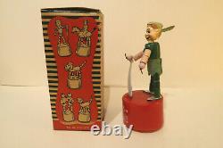 Kohner Marionnette à poussoir Peter Pan Disney Neuf + Boite Usa 1950 Wakouwa