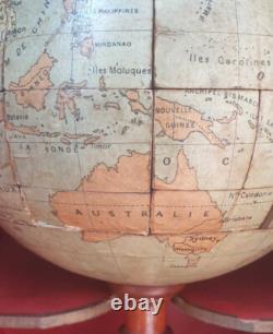 LA TERRE EN MORCEAUX NOUVEAU JEU DE CONSTRUCTION 1901 / jouet ancien