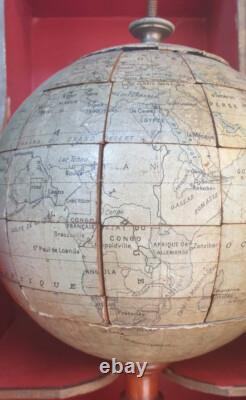 LA TERRE EN MORCEAUX NOUVEAU JEU DE CONSTRUCTION 1901 / jouet ancien